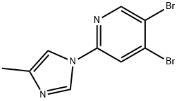 1381937-82-1 3,4-Dibromo-6-(4-methylimidazol-1-yl)pyridine