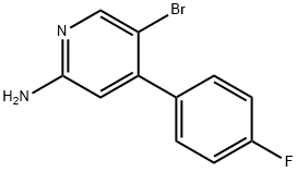 2-Amino-5-bromo-4-(4-fluorophenyl)pyridine Structure