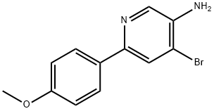 4-Bromo-3-amino-6-(4-methoxyphenyl)pyridine Struktur