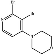 2,3-Dibromo-4-(morpholino)pyridine 结构式