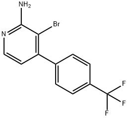 2-Amino-3-bromo-4-(4-trifluoromethylphenyl)pyridine,1381941-31-6,结构式