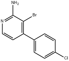 2-Amino-3-bromo-4-(4-chlorophenyl)pyridine 结构式
