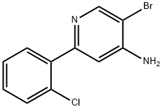 5-BROMO-2-(2-CHLOROPHENYL)PYRIDIN-4-AMINE Structure