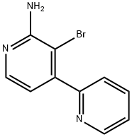 2-Amino-3-bromo-4-(2-pyridyl)pyridine Structure