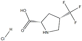 (2S,4S)-4-(三氟甲基)吡咯烷-2-羧酸盐酸盐,1384424-55-8,结构式