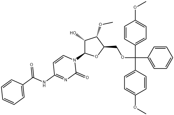 N4-Benzoyl-5'-O-(4,4'-dimethoxytrityl)-3'-O-methylcytidine Structure