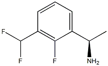 (1R)-1-[3-(二氟甲基)-2-氟苯基]乙胺 结构式