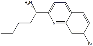 (1S)-1-(7-BROMO(2-QUINOLYL))PENTYLAMINE 结构式