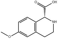 6-メトキシ-1,2,3,4-テトラヒドロイソキノリン-1α-カルボン酸 化学構造式