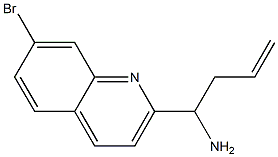 1-(7-BROMO-2-QUINOLYL)BUT-3-ENYLAMINE 结构式