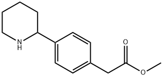 methyl 2-[4-(piperidin-2-yl)phenyl]acetate Structure