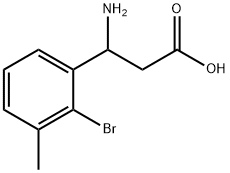 3-AMINO-3-(2-BROMO-3-METHYLPHENYL)PROPANOIC ACID Structure