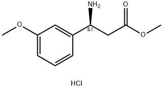 METHYL (3S)-3-AMINO-3-(3-METHOXYPHENYL)PROPANOATE HYDROCHLORIDE Structure