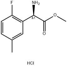 METHYL(2R)-2-AMINO-2-(2-FLUORO-5-METHYLPHENYL)ACETATE HYDROCHLORIDE Structure