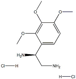 (1S)-1-(2,3,4-TRIMETHOXYPHENYL)ETHANE-1,2-DIAMINE DIHYDROCHLORIDE 结构式
