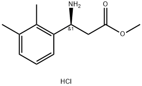 METHYL (3S)-3-AMINO-3-(2,3-DIMETHYLPHENYL)PROPANOATE HYDROCHLORIDE Structure