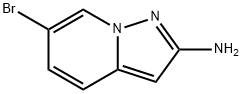 6-溴吡唑并[1,5-A]吡啶-2-胺 结构式