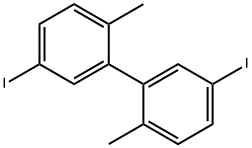5,5'-ジヨード-2,2'-ジメチルビフェニル 化学構造式