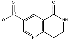 3-nitro-5,6,7,8-tetrahydro-1,6-naphthyridin-5-one 化学構造式
