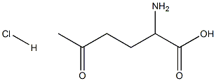 2-氨基-5-氧代己酸盐酸盐 结构式