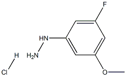 (3-fluoro-5-methoxyphenyl)hydrazine hydrochloride Struktur