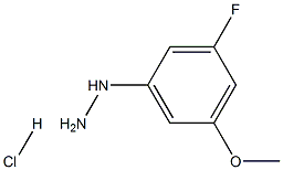 (3-氟-5-甲氧基苯基)肼盐酸盐,1394041-74-7,结构式