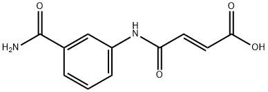 (E)-4-[3-(aminocarbonyl)anilino]-4-oxo-2-butenoic acid Struktur