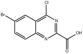 6-bromo-4-chloroquinazoline-2-carboxylic acid Structure