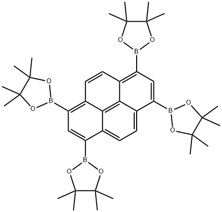 1,3,6,8-四(频哪酯基)芘 结构式