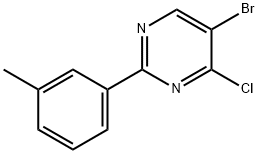 4-Chloro-5-bromo-2-(3-tolyl)pyrimidine 结构式