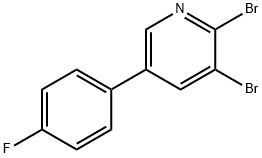 2,3-Dibromo-5-(4-fluorophenyl)pyridine,1399480-30-8,结构式