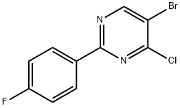 4-Chloro-5-bromo-2-(4-fluorophenyl)pyrimidine Struktur