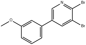 2,3-Dibromo-5-(3-methoxyphenyl)pyridine,1399481-48-1,结构式