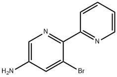 3-Amino-5-bromo-6-(2-pyridyl)pyridine 结构式