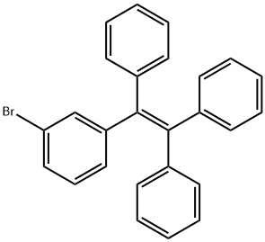 (2-(3-bromophenyl)ethene-1,1,2-triyl)tribenzene Struktur