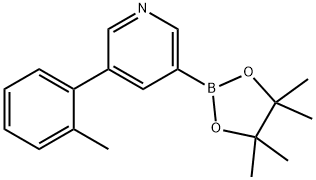 5-(2-Tolyl)pyridine-3-boronic acid pinacol ester Structure