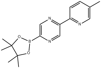 5-(5-Methyl-2-pyridyl)pyrazine-2-boronic acid pinacol ester Structure