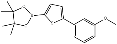 3-羟基-2,3-二甲基丁烷-2-基氢(5-(3-甲基氧基苯基)噻吩-2-基)硼酸酯, 1402227-47-7, 结构式