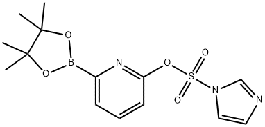6-[(Imidazol-1-yl)sulfonyl]oxypyridine-2-boronic acid pinacol ester 结构式