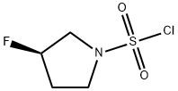 (R)-3-Fluoropyrrolidine-1-sulfonyl chloride 化学構造式