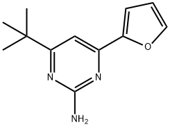 2-amino-4-(2-furyl)-6-(tert-butyl)pyrimidine Structure