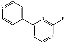 2-Bromo-4-(pyridin-4-yl)-6-methylpyrimidine,1412954-50-7,结构式