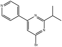 4-bromo-2-(iso-propyl)-6-(pyridin-4-yl)-pyrimidine Structure