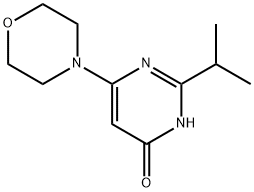 4-Hydroxy-2-(iso-propyl)-6-morpholinopyrimidine, 1412958-22-5, 结构式