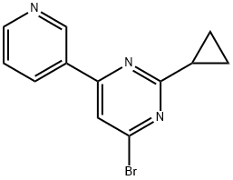 4-Bromo-2-cyclopropyl-6-(3-pyridyl)pyrimidine|