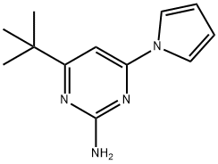 2-amino-4-(1H-pyrrol-1-yl)-6-(tert-butyl)pyrimidine 结构式