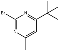 2-Bromo-4-(tert-butyl)-6-methylpyrimidine, 1412960-59-8, 结构式