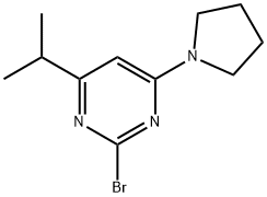 2-Bromo-4-(pyrrolidin-1-yl)-6-(iso-propyl)pyrimidine Structure