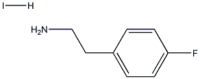 2-(4-フルオロフェニル)エチルアミンよう化水素酸塩 化学構造式