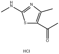 1-(4-甲基-2-(甲基氨基)噻唑-5-基)乙-1-酮盐酸盐 结构式